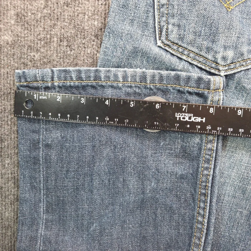 Levis 527 Mens 30x32 Blue Cotton Slim Bootcut Jeans Medium Wash Western Denim